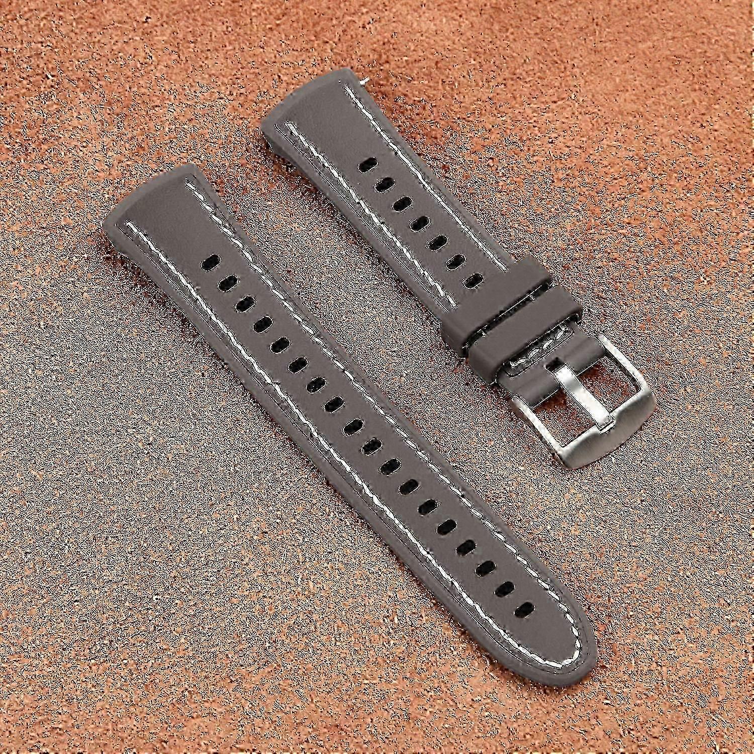 Silicone Hybrid Leather Watch Band