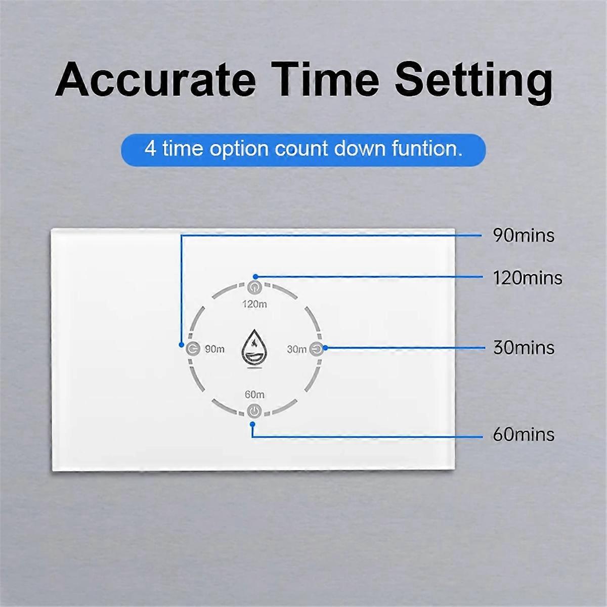 Tuya Smart Life WiFi Boiler Switch 20A with Energy Monitoring 4400W