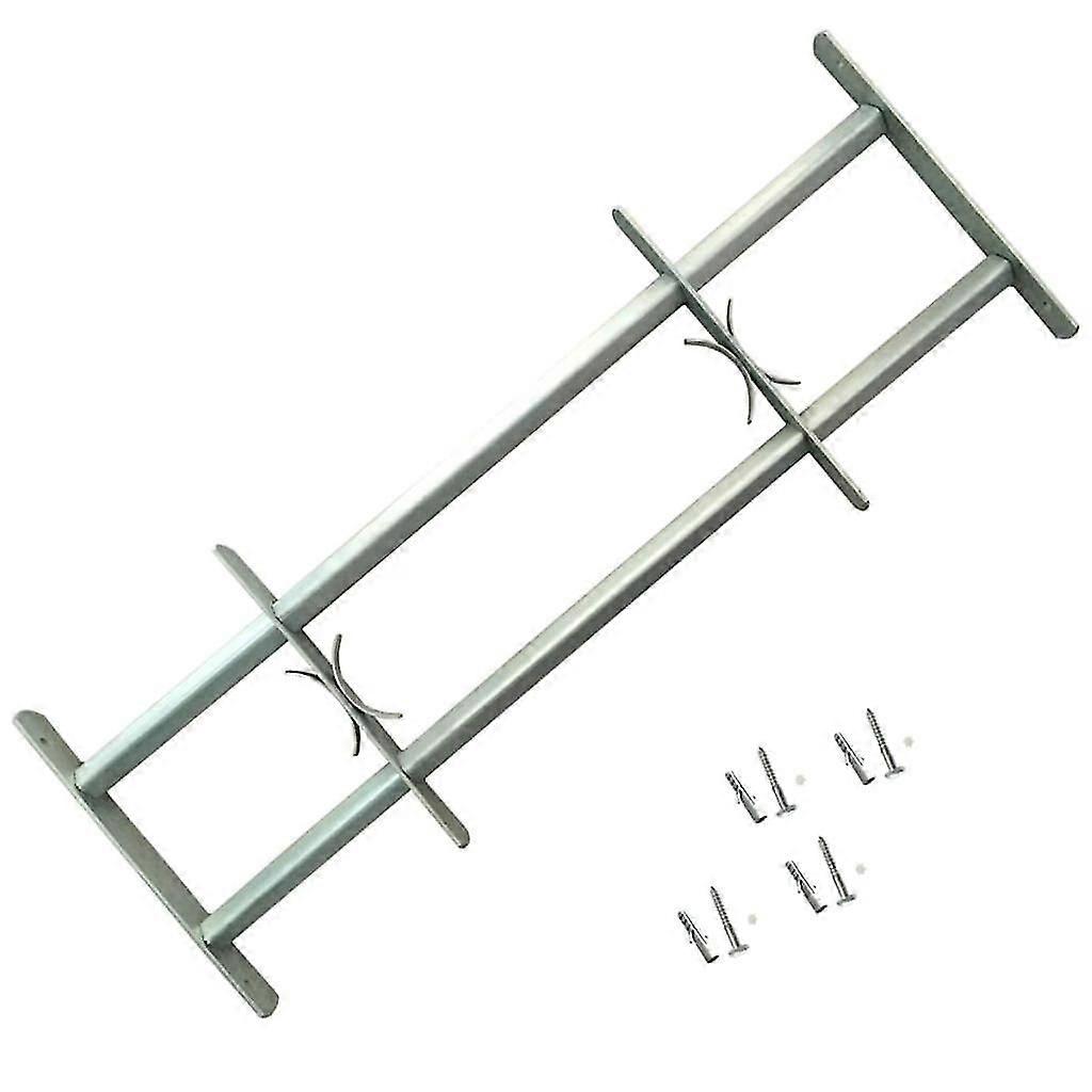 Adjustable Security Grille For Windows With 2 Crossbars 500-650 Mm