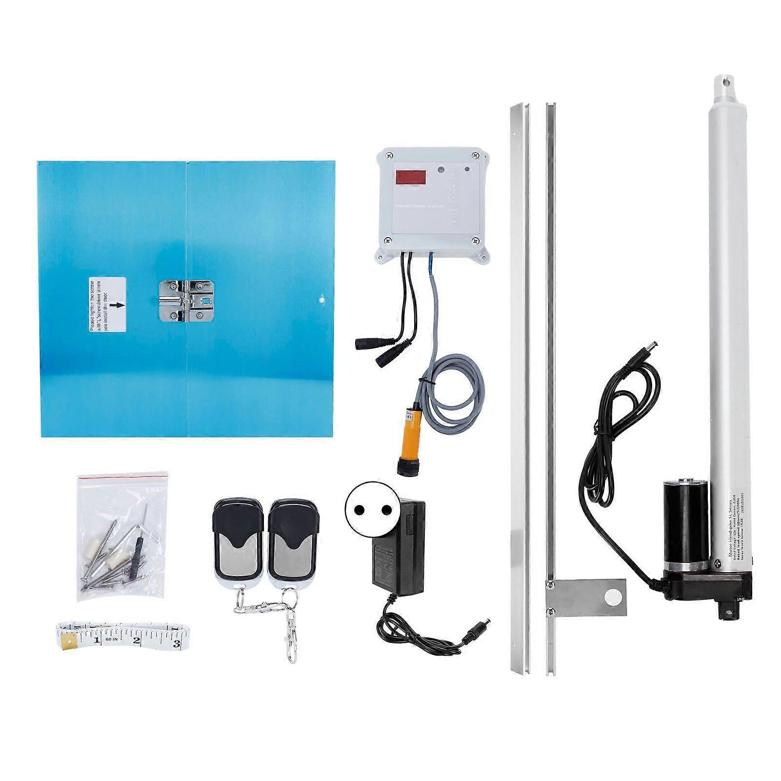 Chicken Coop Door Opener Kit Automatic Lifting Timer Controller for Livestock Farm