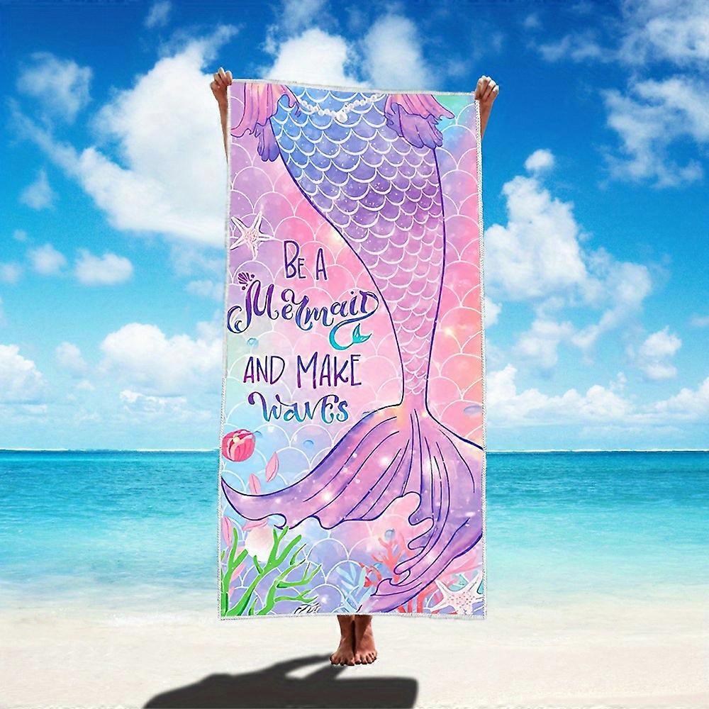 Stylish mermaid quick-dry beach towel for the beach