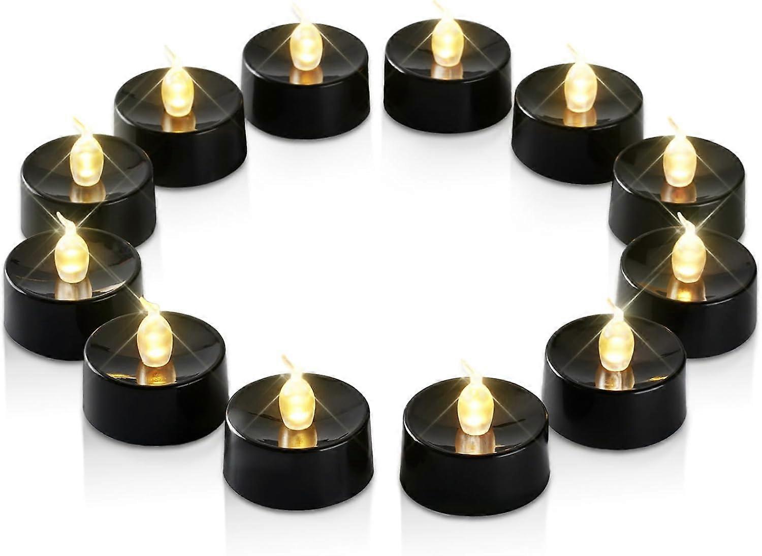 Candles,12Pack Tea Lights Candles Battery Operated,LED Tealight Candle