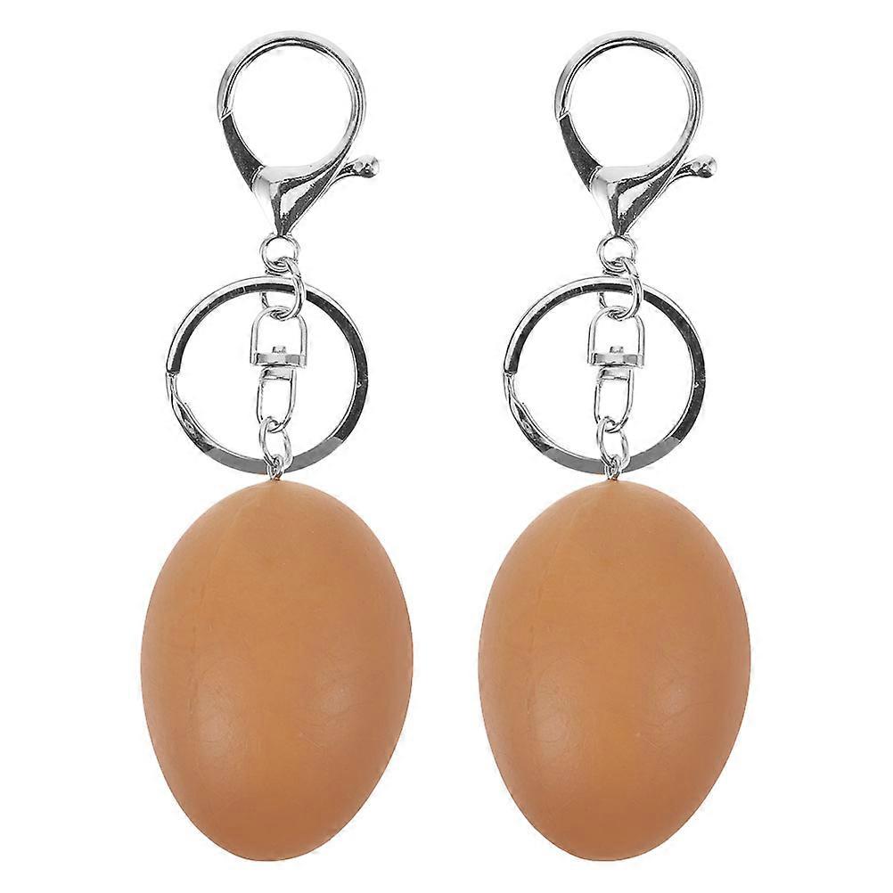 Chicken Egg Keychain Easter Egg Keychain for Decor 2Pcs Set