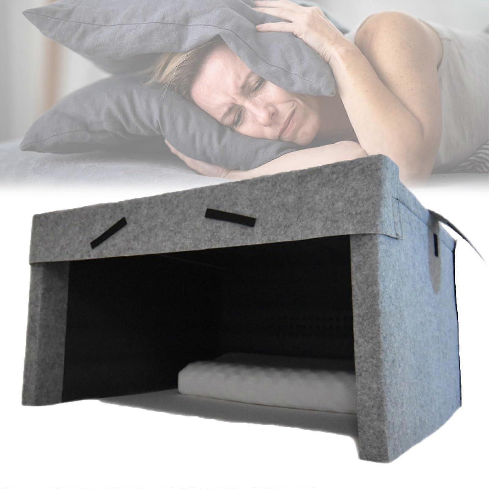 Soundproof sleep pod, alternative to blackout curtains, portable privacy shelter for light sleepers