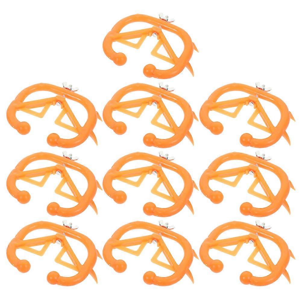 Farm Livestock Calf Weaner Nose Clip for Weaning 50Pcs Durable Orange