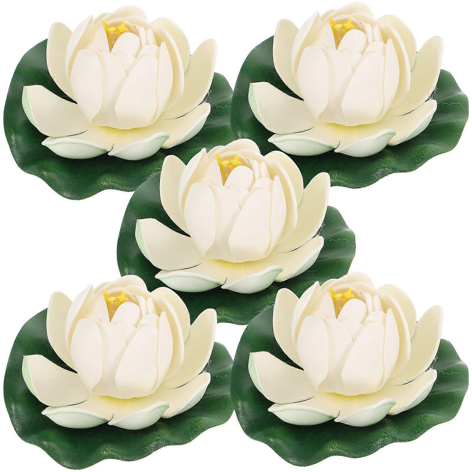 Artificial Lotus Flower Decor Floating Simulation for Decor 10Pcs