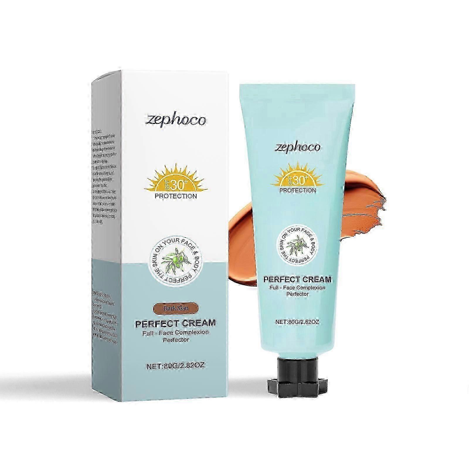 A base líquida de proteção profunda da cor da pele Zephoco é leve, fina, iluminadora, cuidados com a pele, fosca, transparente, oleosa, pele seca