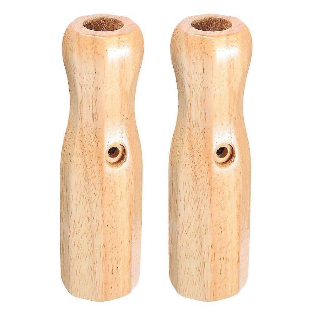 Foosball Handle Grip Replacement For Indoor Games 6 Pcs Octagonal Wooden Grips Enhance Game Control