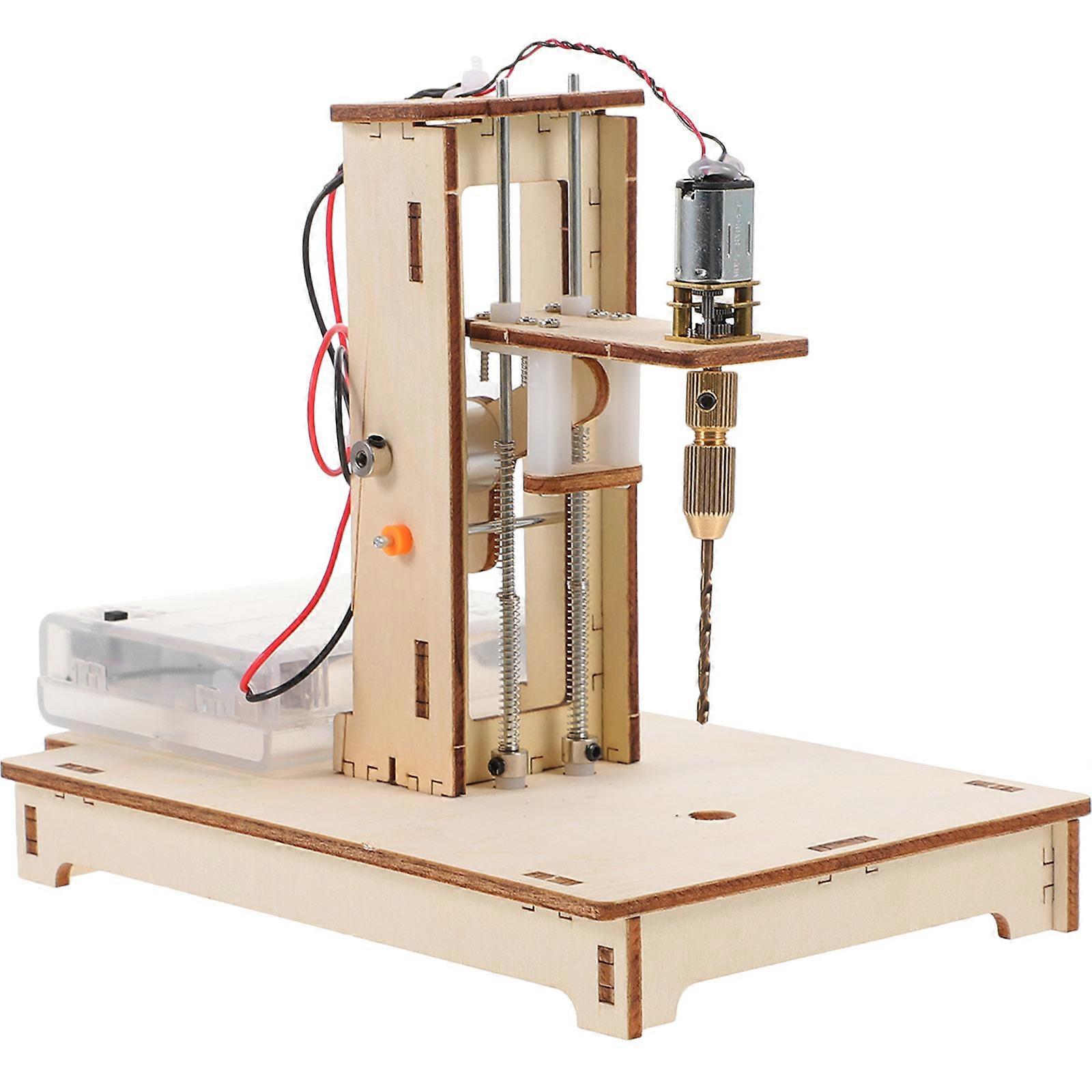 Mini DIY Bench Drill Press For Students And Hobbyists Rectangular Shape 3 Sets Portable Home Projects
