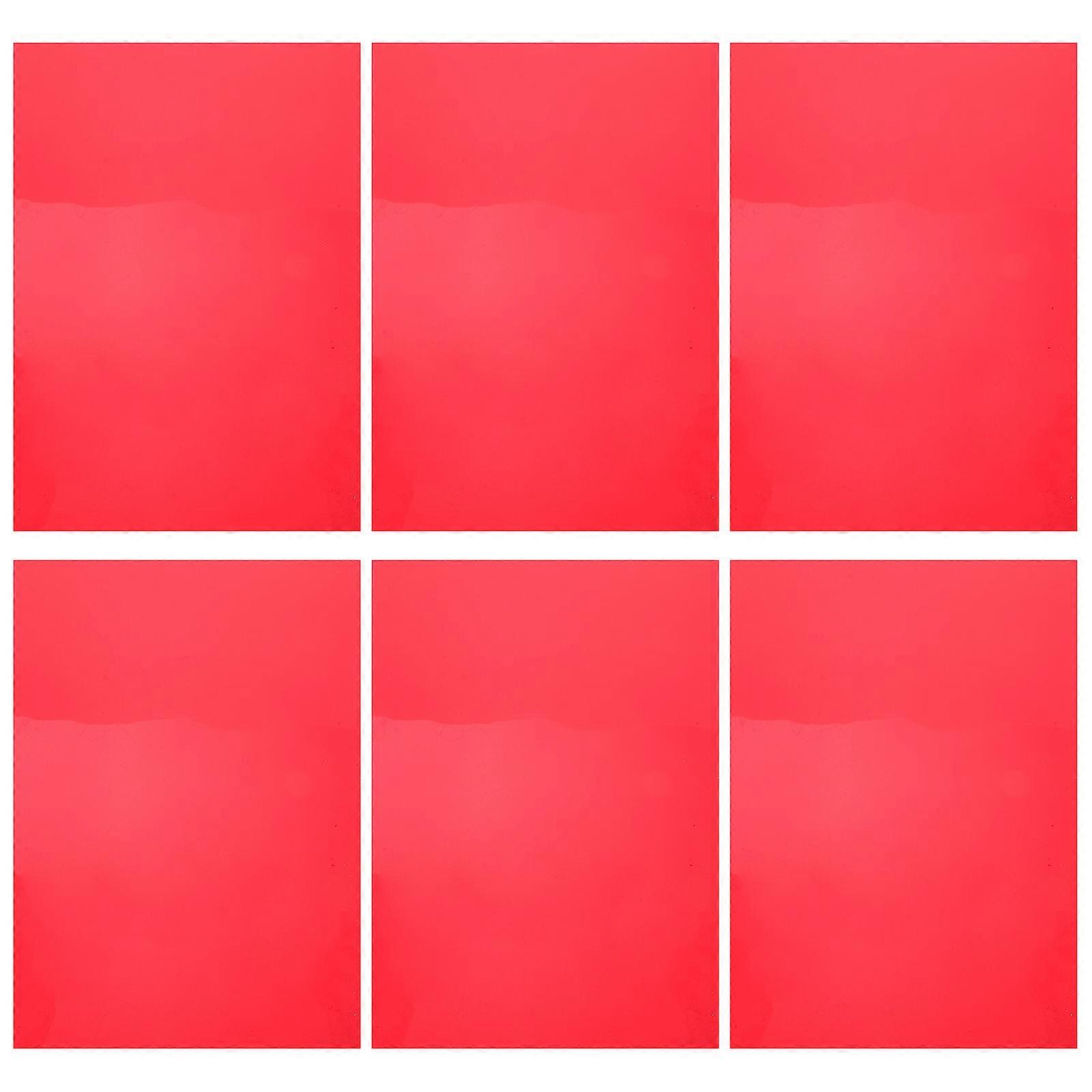 Red Colored Light Gels Light Diffuser Sheets for Photography 24Pcs