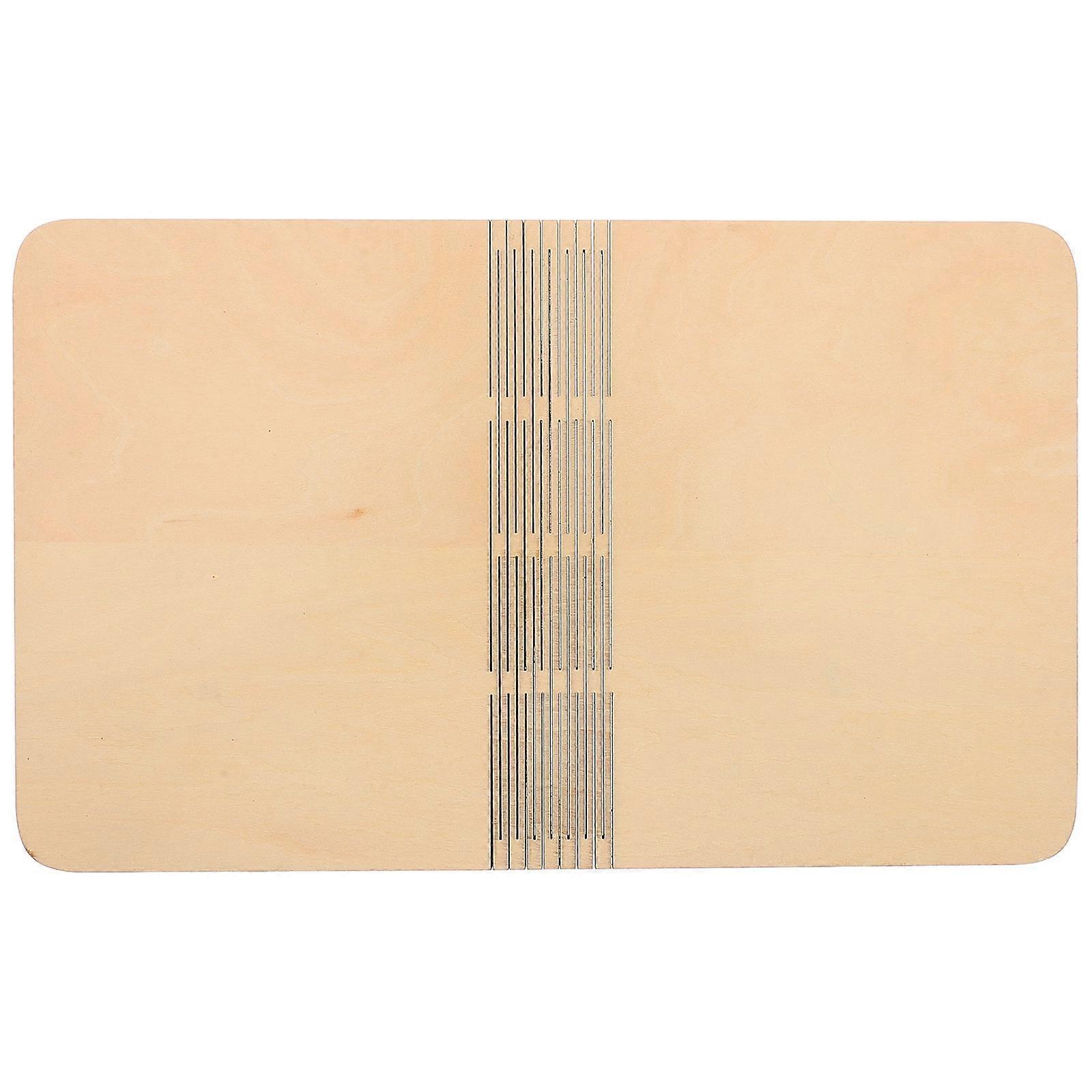 Wood Book Light Shell for DIY Supply 4Pcs Folding Craft Accessory