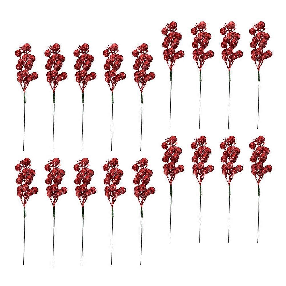 Artificial Berry Branches Decorative Simulation Berries for Decor 24Pcs