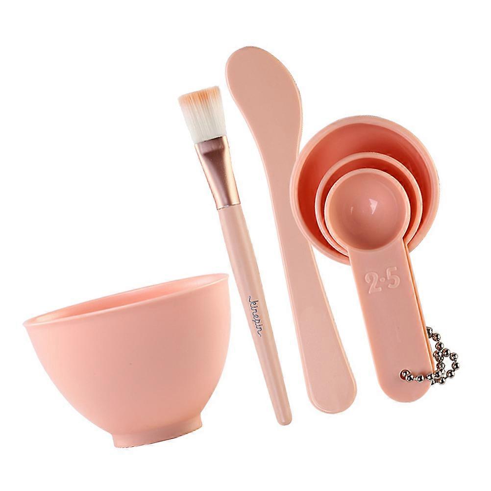 Silicone Mask Mixing Bowl 1 Set For Professional Beauty Salon Use And Home Skin Care With DIY Mask Making Function 6Pcs
