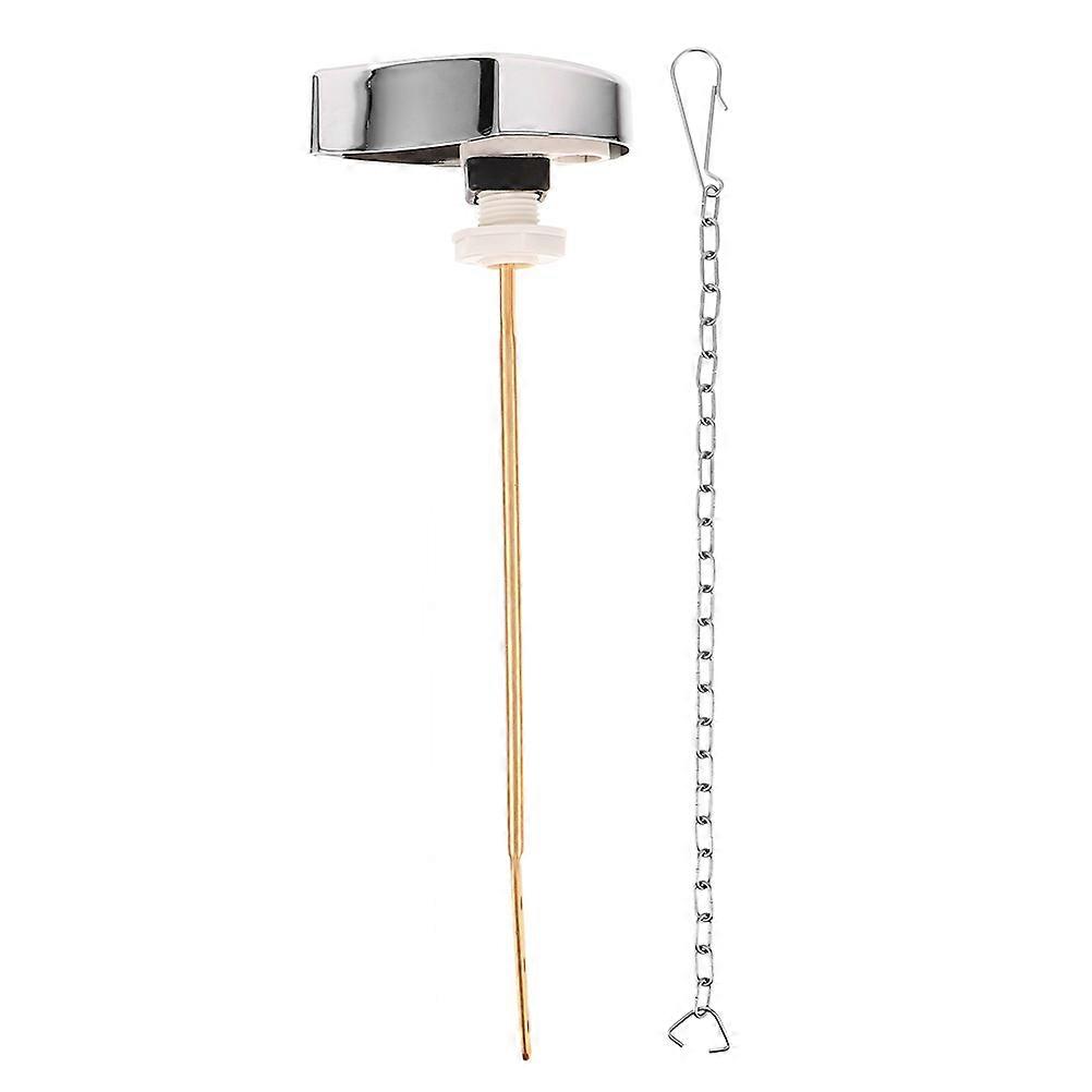 Universal Toilet Repair Kit Flush Lever Side Mount For Residential Use Stainless Steel Flapper Chain 7.9×3.9×1.4in 1Set