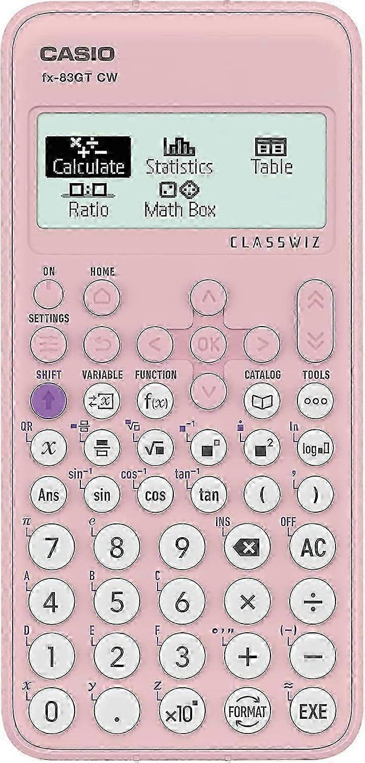 Calculadora científica rosa Casio fx-83GTCW 2025 mais recente