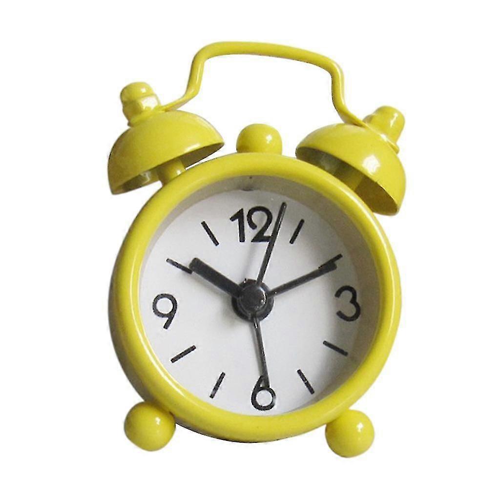 مصغرة جميل التناظرية التوأم بيل المنبه لغرفة نوم الطفل الديكور الأبيض