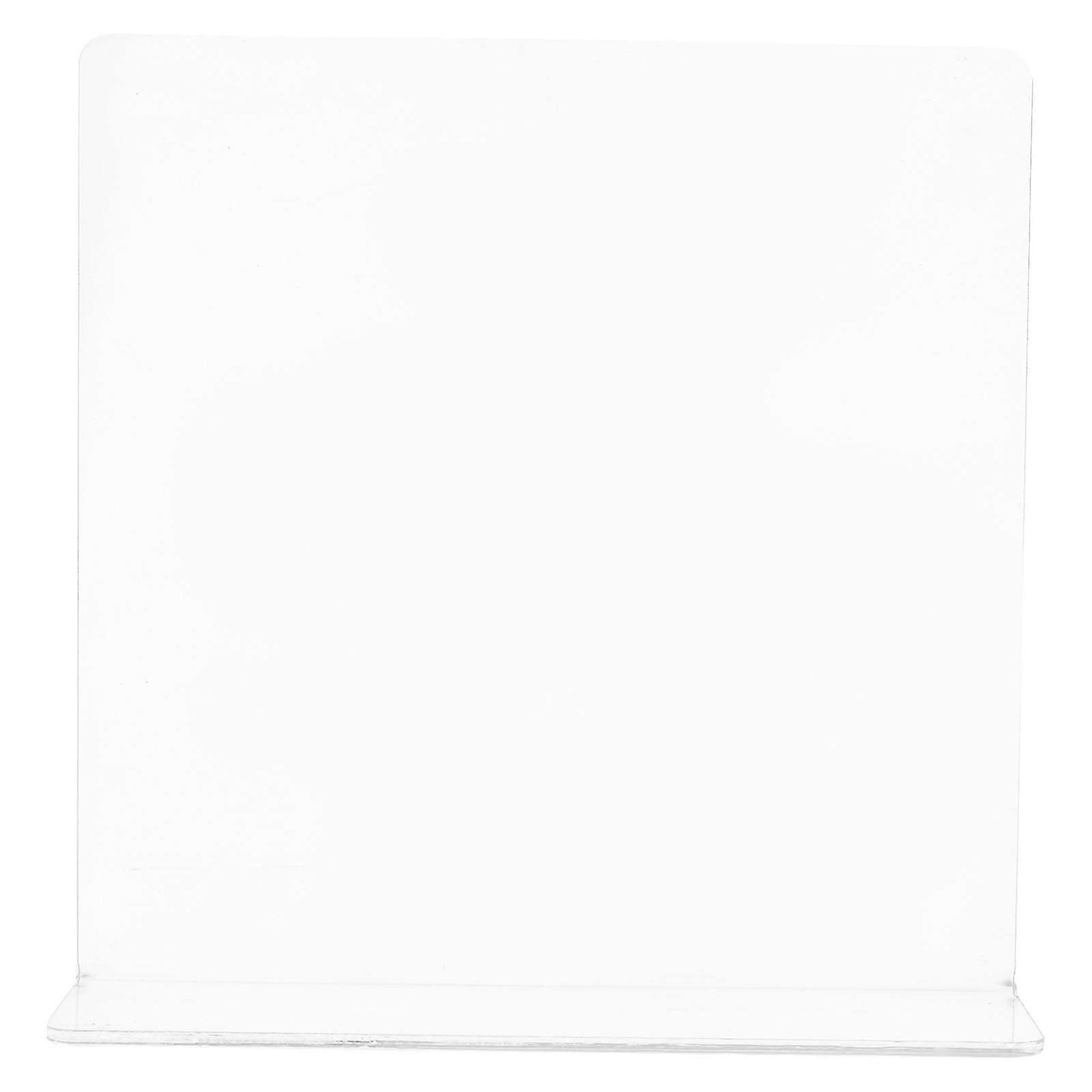 Acrylic Drawing Board Writing for Storage 4Pcs Clear