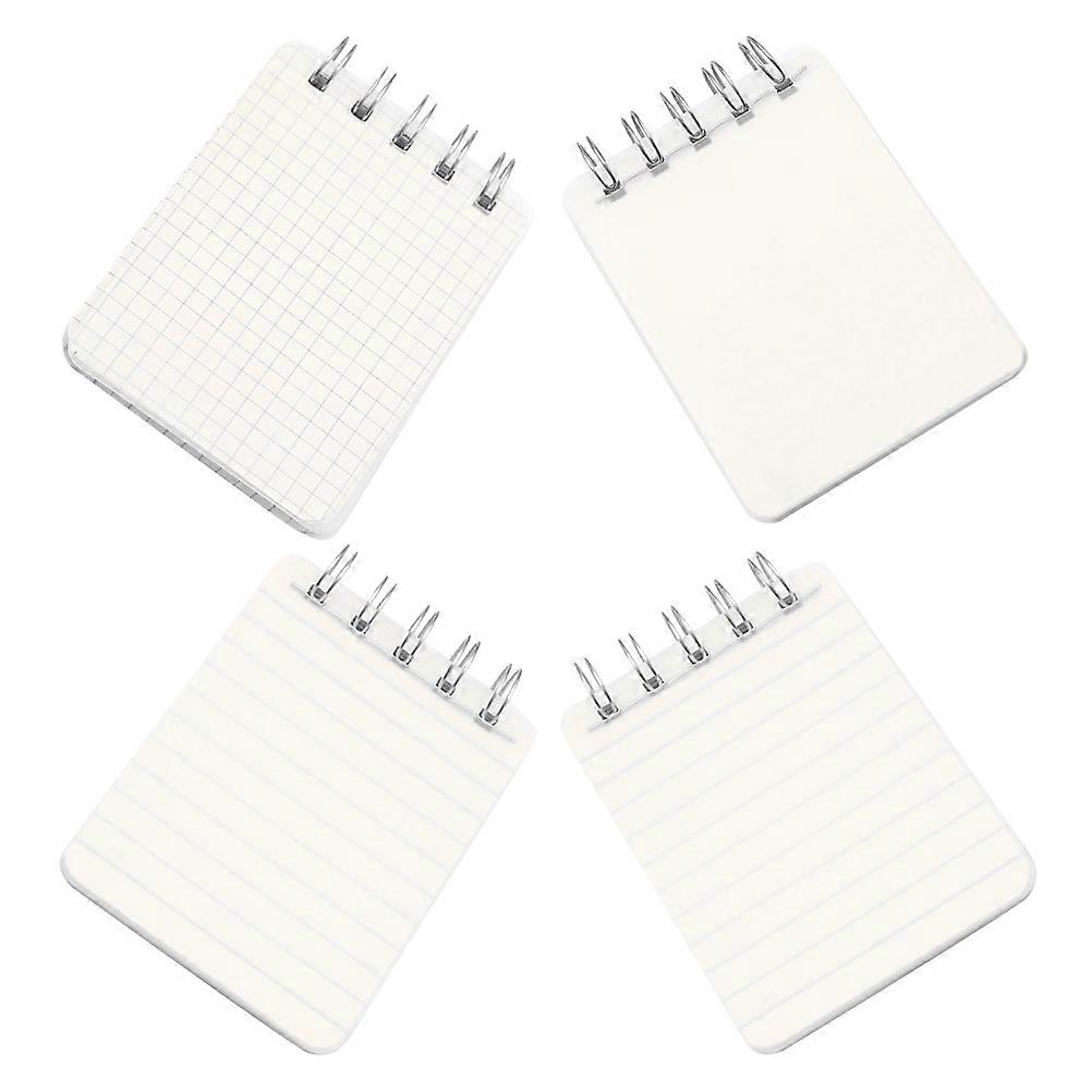 Small Notepads 4Pcs Pack Ideal For Office Work And Travel A7 Size Note-taking With Sturdy PP Material