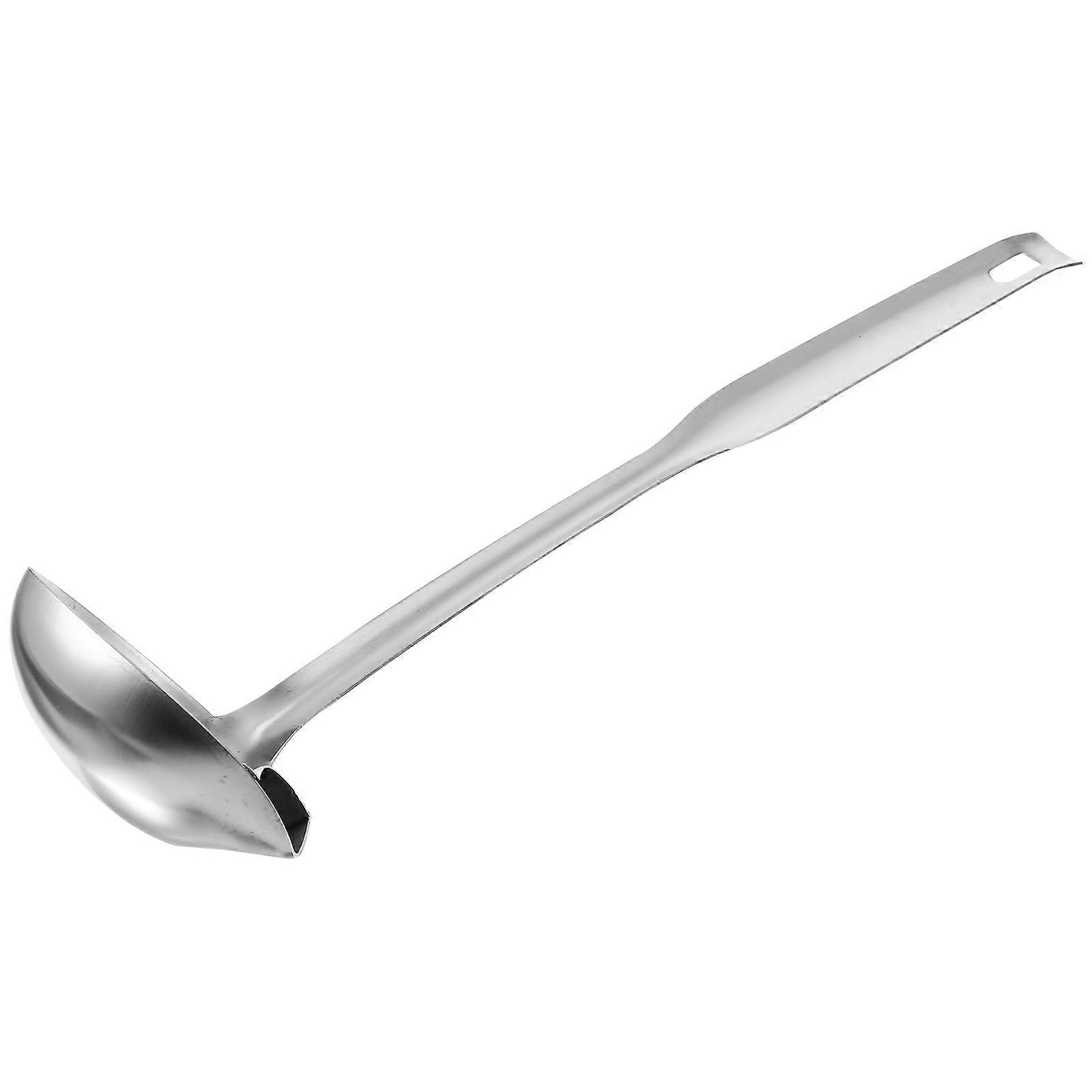 Silver Oil Filter Spoon for Soup and Fat Separation 4Pcs Set