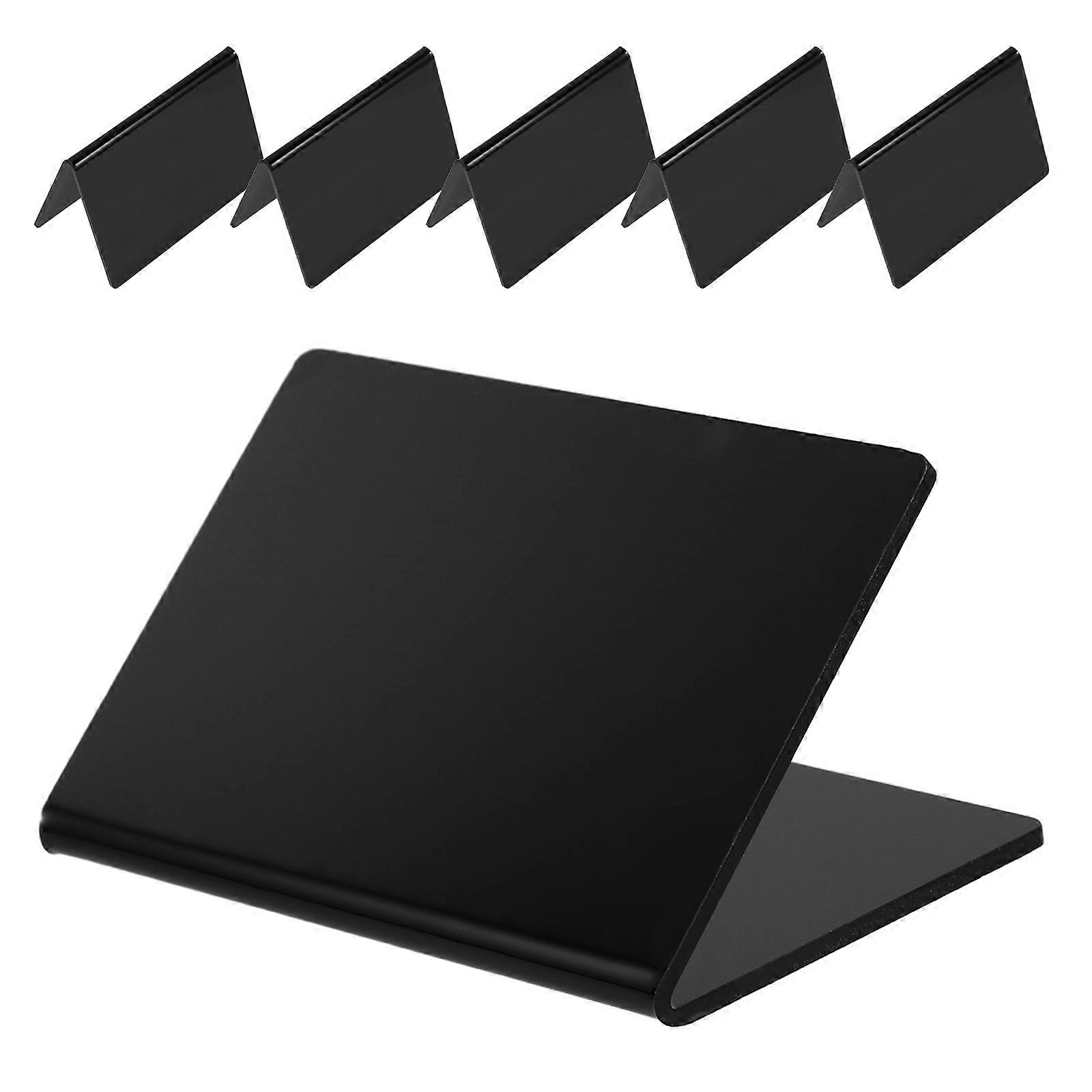 Blackboard Acrylic Mini Chalkboard Signs for Food Display 6Pcs Erasable Labels