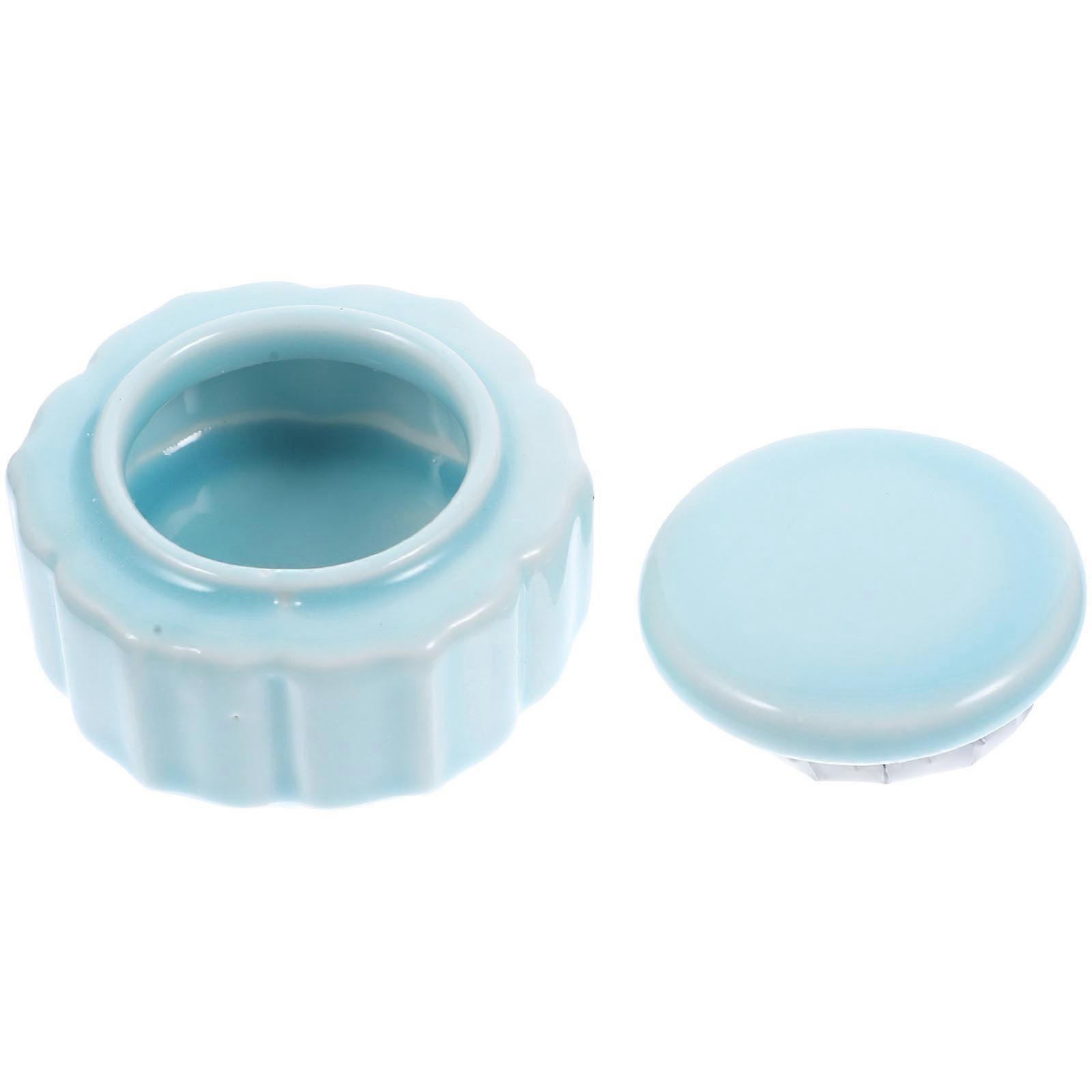 Lip Scrub Container Ceramic Mini Rouge Bottle for Cosmetics 3Pcs