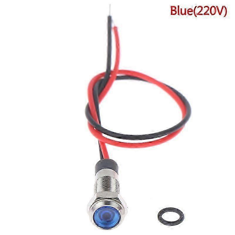 Practical 3V 5V 6V 12V 24V 220V P67 Waterproof 6Mm Led Metal Warning Indicator Light
