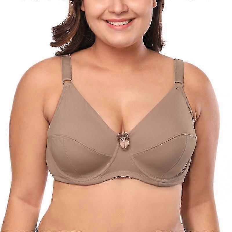 Women Underwire Bra Plus Size Lingerie 85E 90E 95E 100E 105E 110 Dd E Cup Ultra Thin Full Coverage No-Padding Underwear 25-26