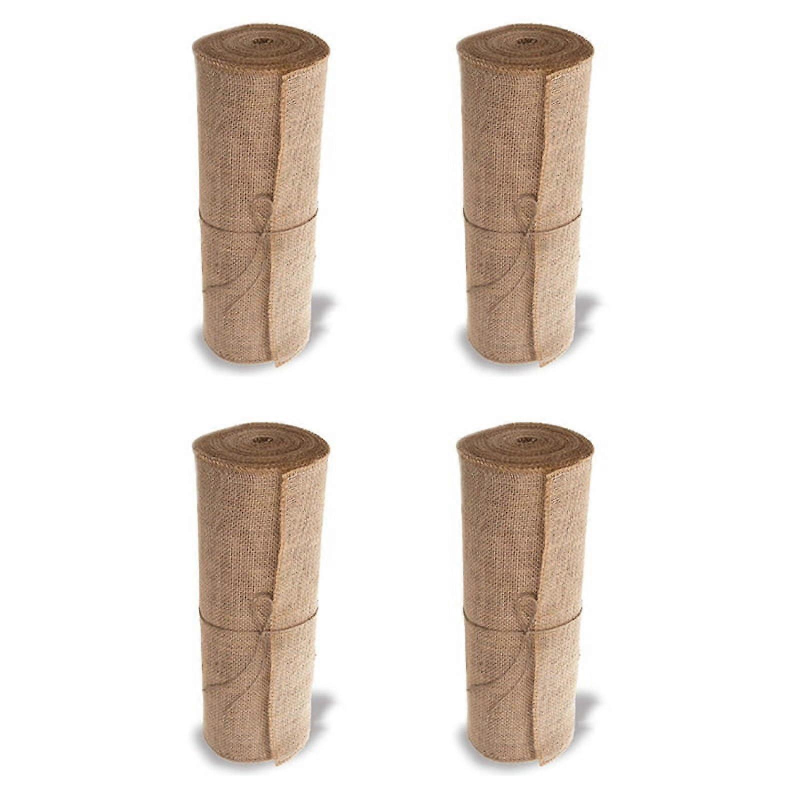 4X Burlap Doily Roll-30CMx275cm. No-Fray Anti- Blanket with Edge Design. Burlap Fabric Rolls for Weddings