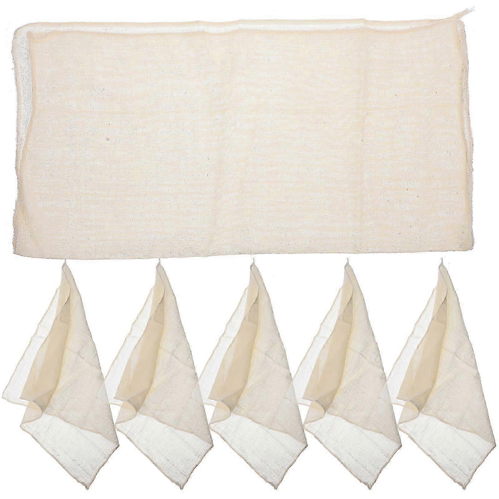 6Pcs Tofu Straining Cloth Filter Cloth Tofu Straining Cloth for Kitchen Reusable Cheesecloth