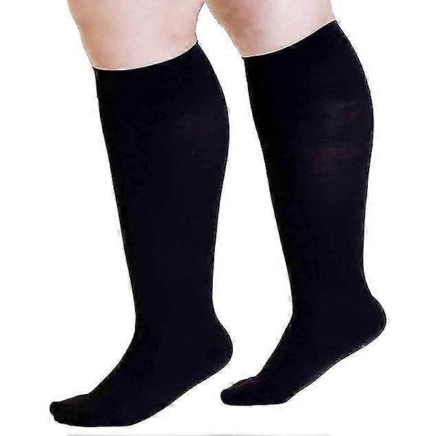 Plus Size Compression Socks 20-30 Mmhg For Men And Women Wide Calf Extra Largefor Circulat