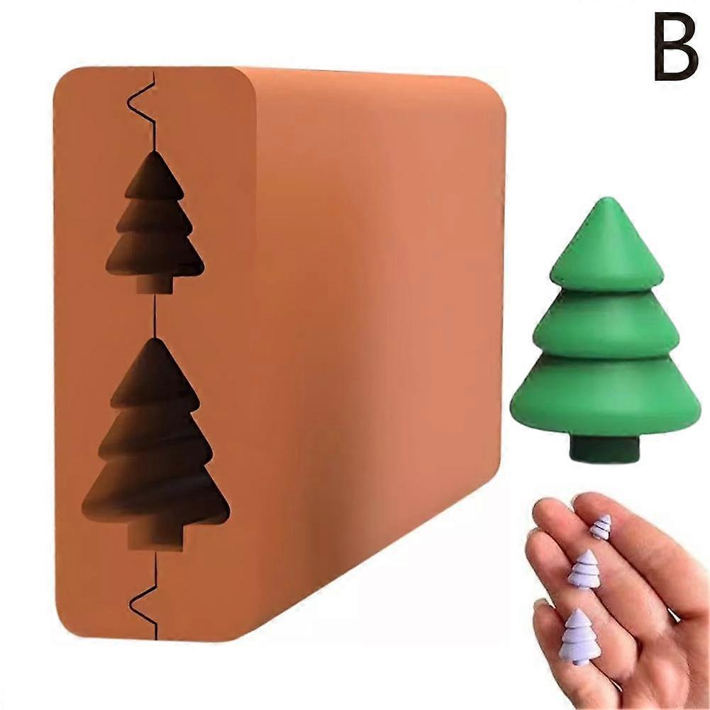 Easy-to-Use Christmas Tree Clay Mold for Crafting Uniform Holiday Decorations with Air Dry or Polymer Clay