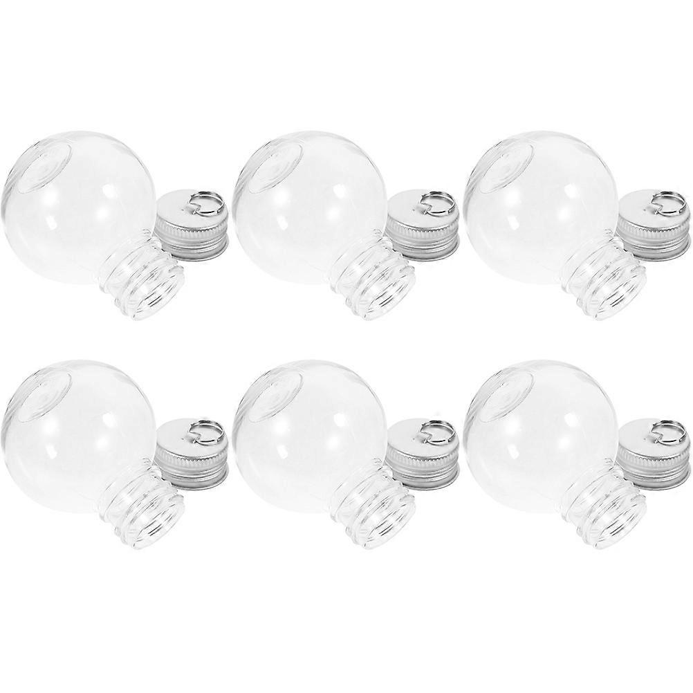 Reusable Clear PET Bottles For Decorative Use In Festive Occasions And Home 6Pcs With Spill-Proof Design