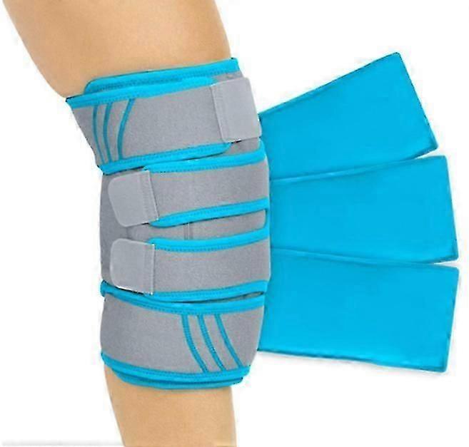 Adjustable knee ice pack wrap 1 pack