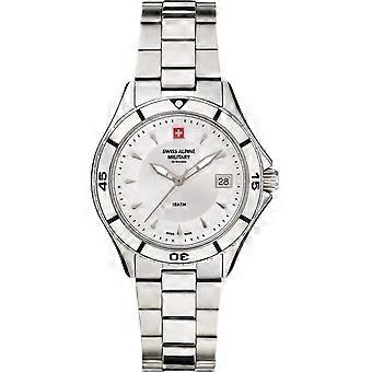 Swiss Alpine Military Hopea ruostumaton teräs Uhr SAM7740.1138 Naisten kello