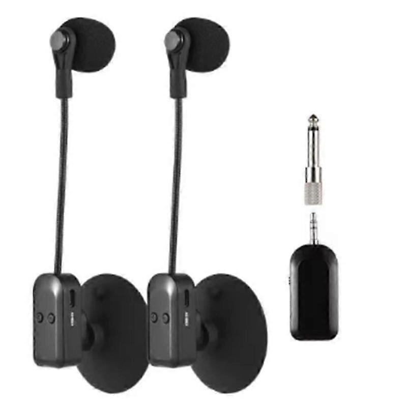 2.4G Wireless Instrument Microphone Receiver with Detachable Suction Cup for Violin Cello Accordion