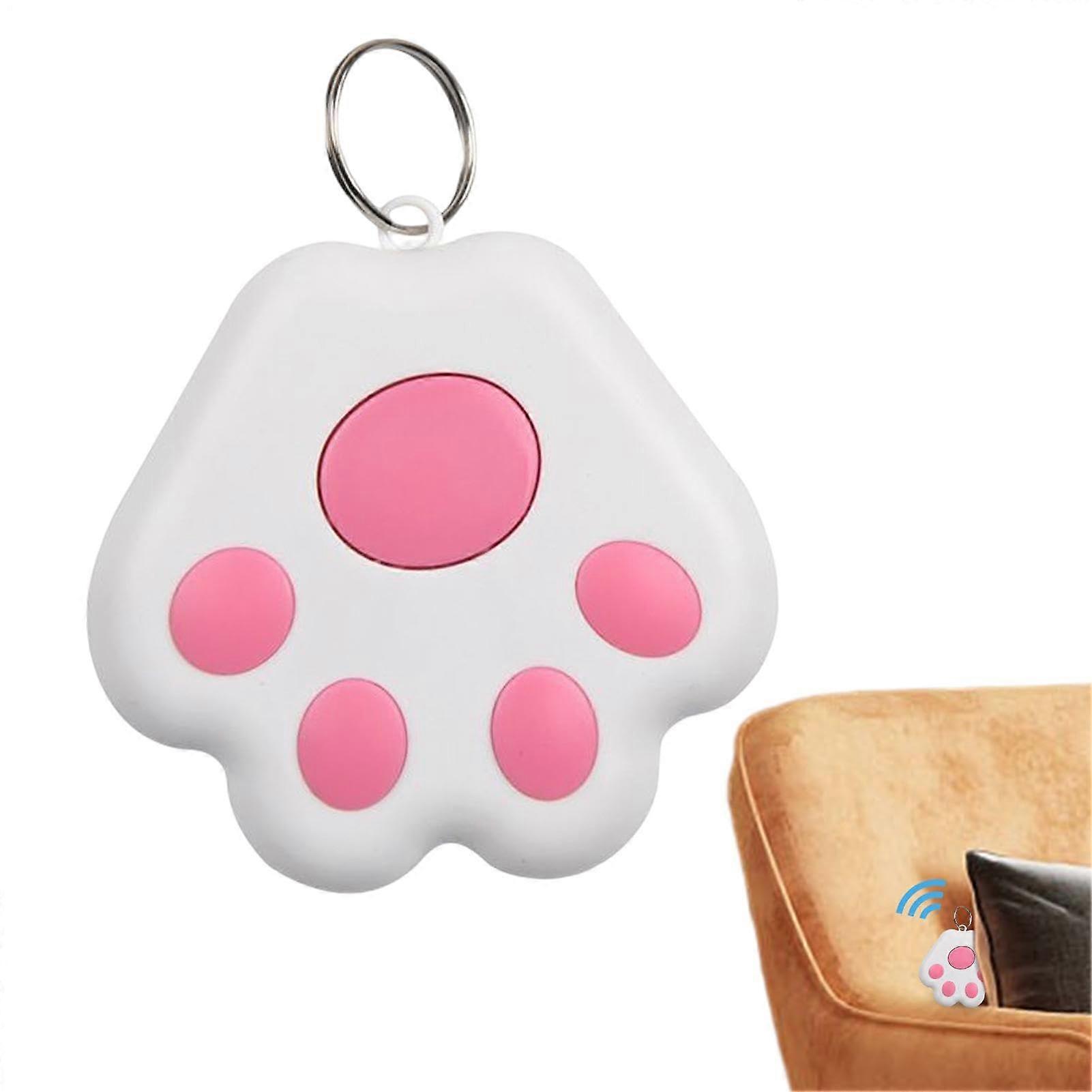 Anti Lost Tracking Device Cat Claw Shaped No Monthly Fee App Locator Tracker Key Finder Portable Luggage And Pet Locator Pink
