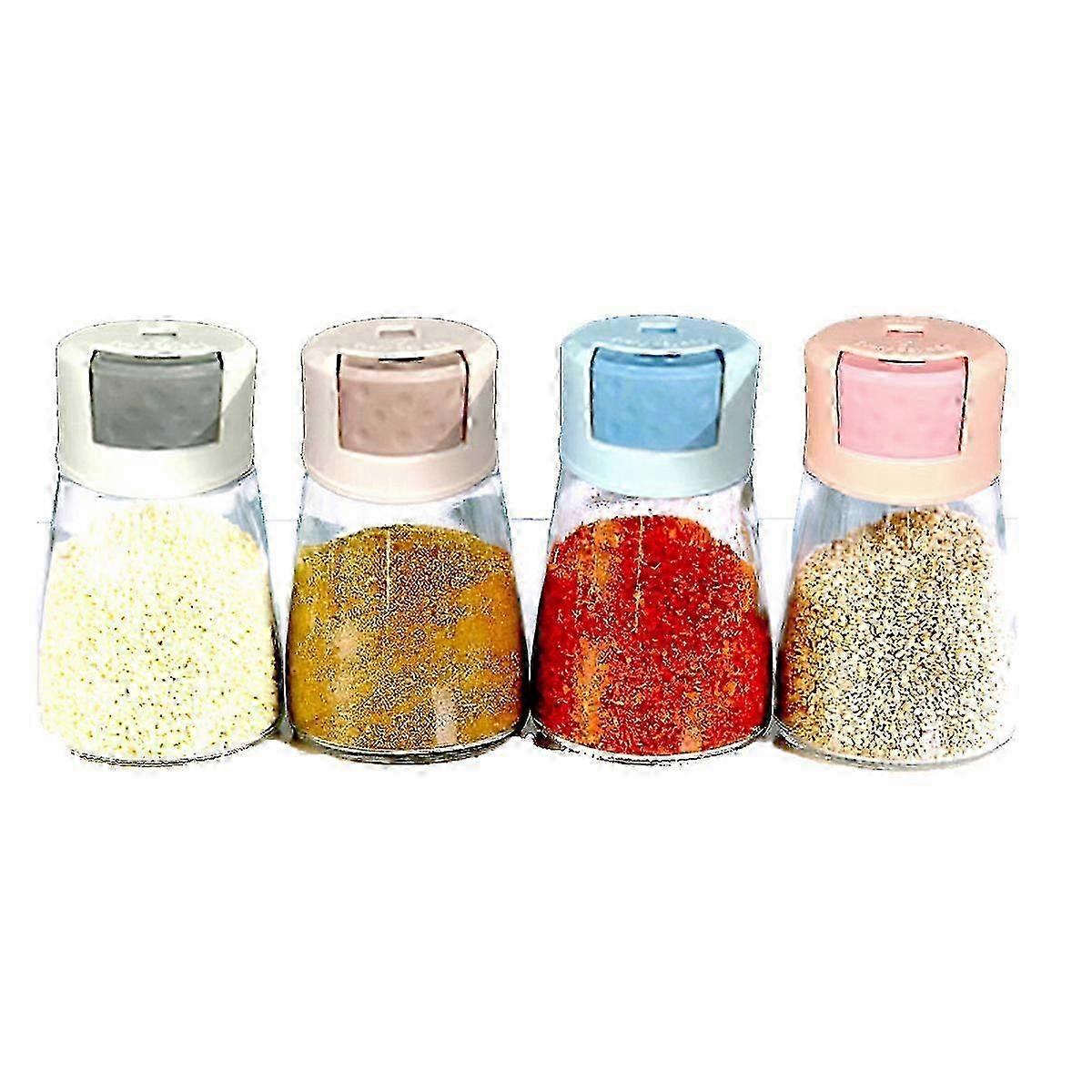 25-26 Adjustable Seasoning Dispenser with Sealed Salt Jar - Accurate Measuring and Sprinkling Tool for Cooking and Baking