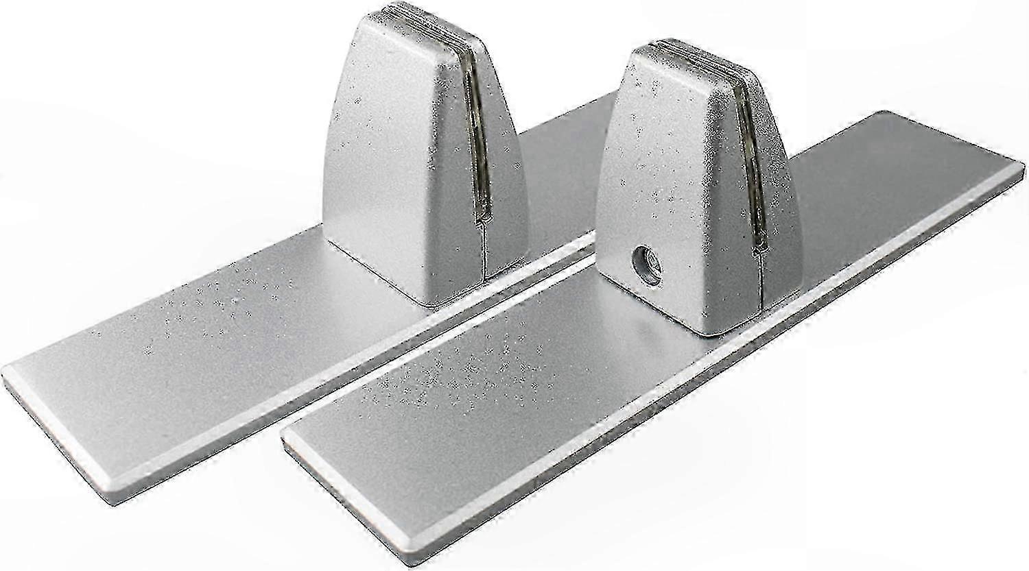 Heavy Duty Freestanding Sneeze Guard Clamp with Removable Base for Desk Partitions and Acrylic Shields Aluminum Support Stand