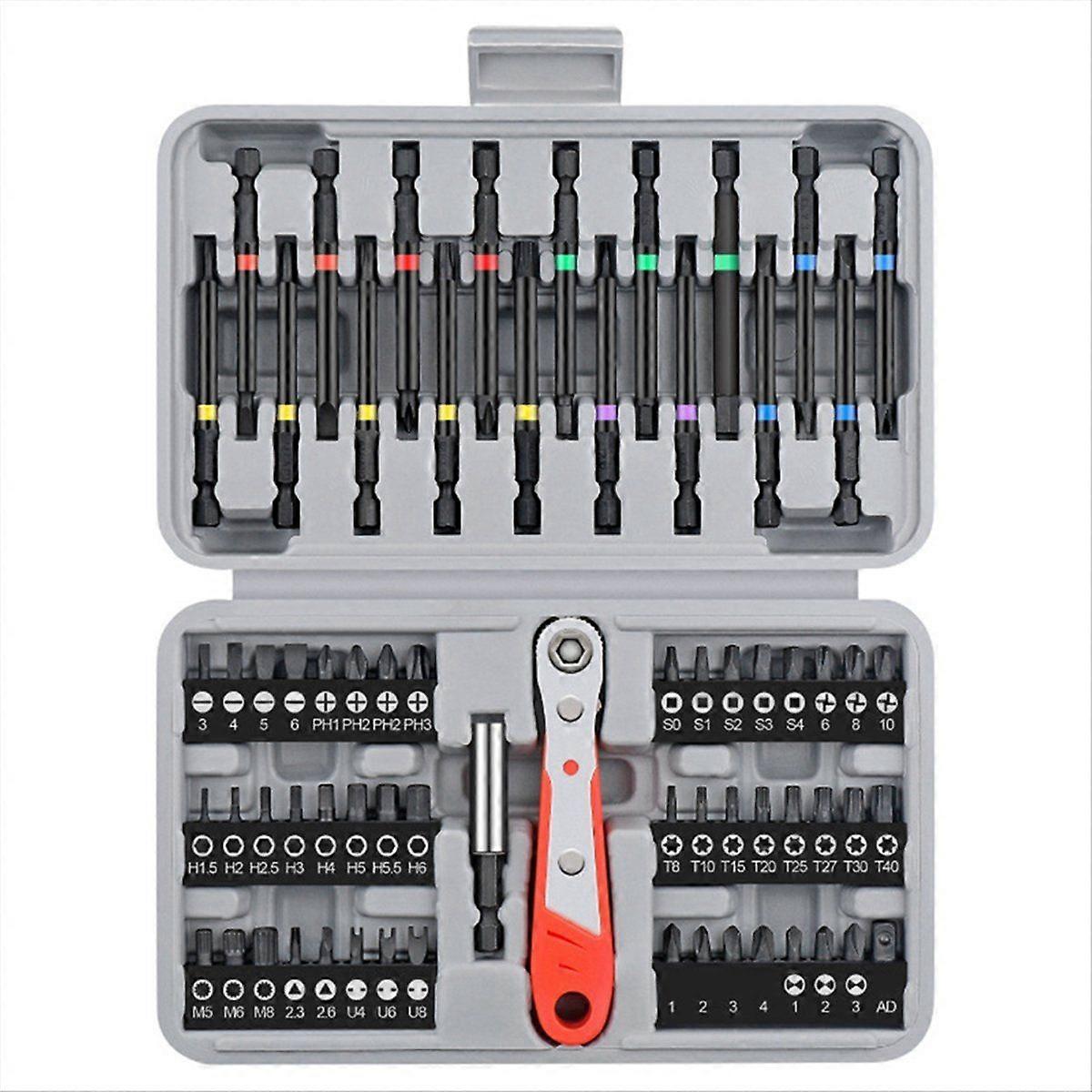 68Pcs Ratchet Screwdriver Bit Combination Set