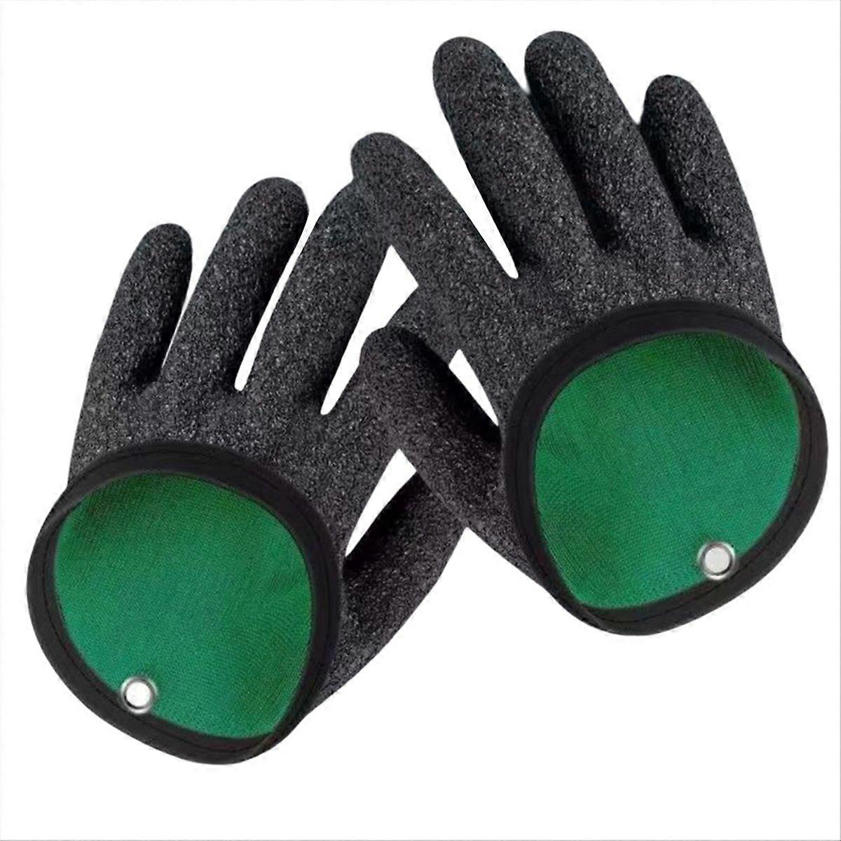 Luva de pesca de látex de peixe profissional esquerda e direita