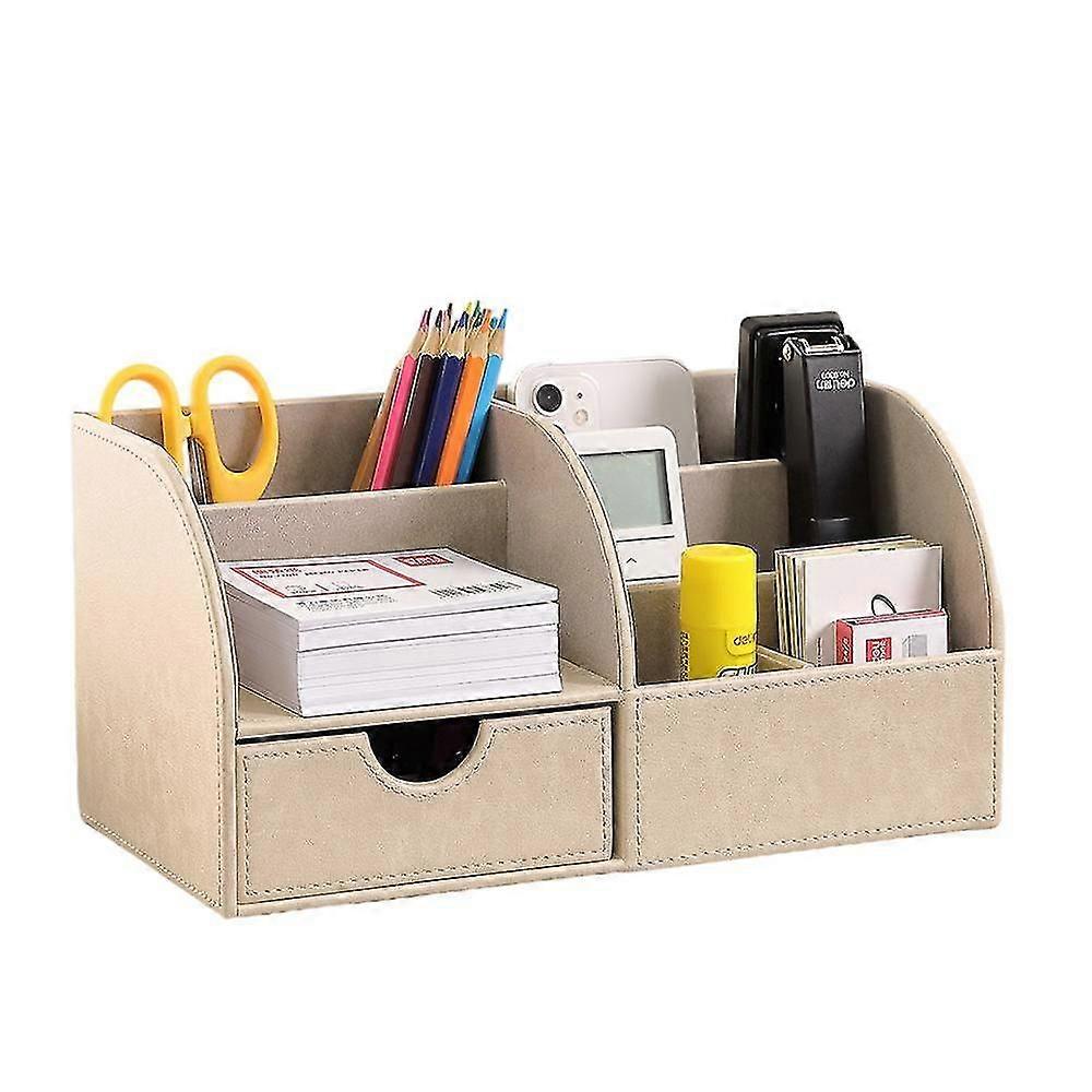 PVC Storage Box, Multi-function For Remote Control Stationery Pure Color Storage Box