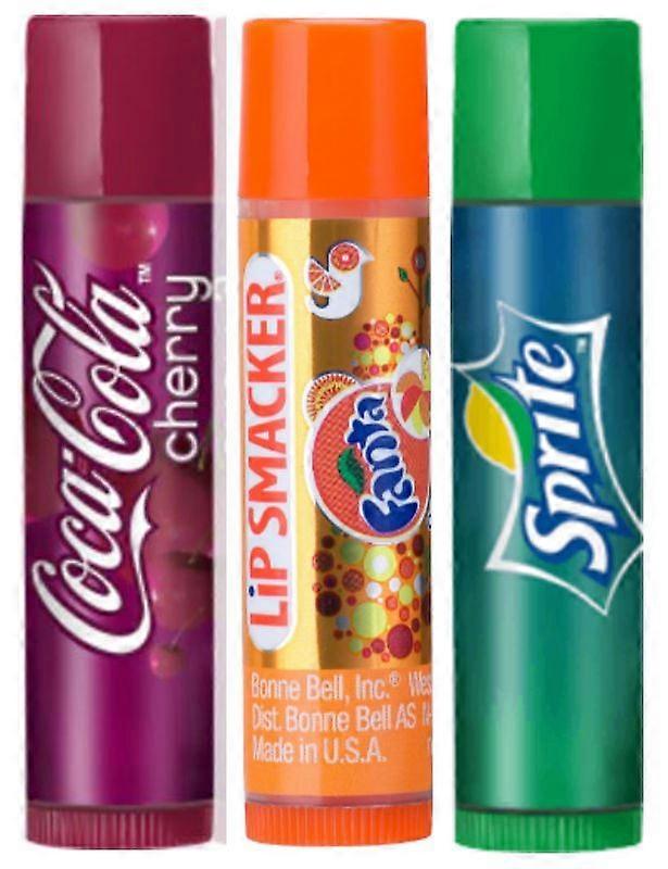 Lip Smacker Lip Balms - [Coca Cola Cherry,Fanta Orange,Sprite]