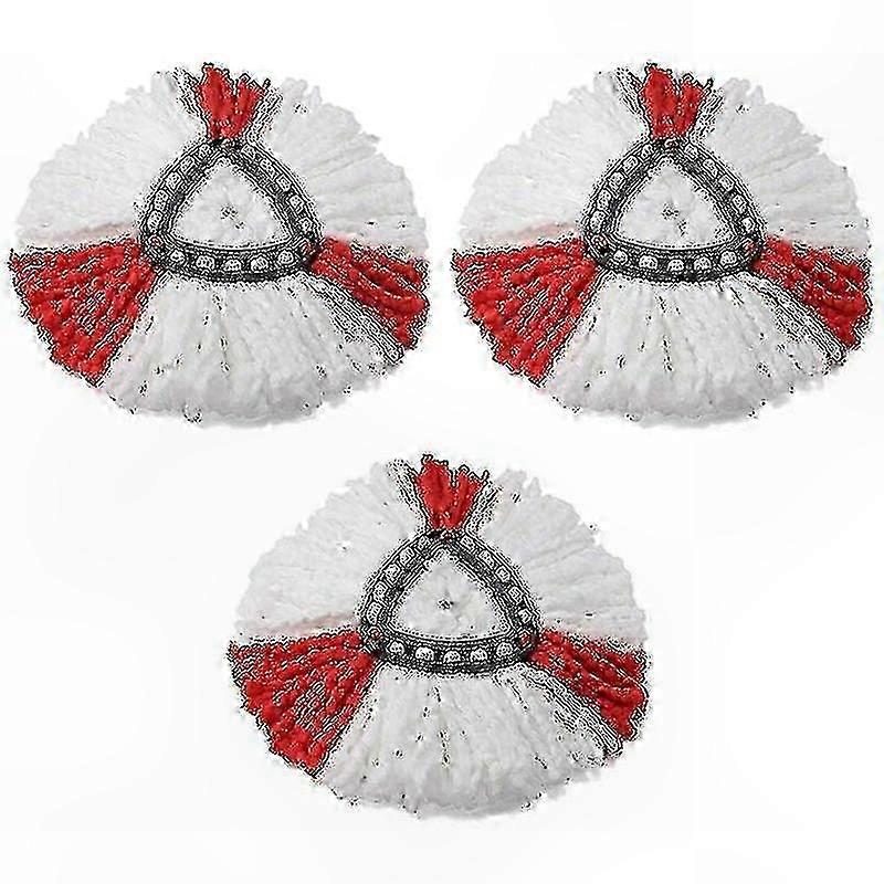 4-Pack Microfiber Mop Head Refills for 2-in-1 Floor Cleaning Systems