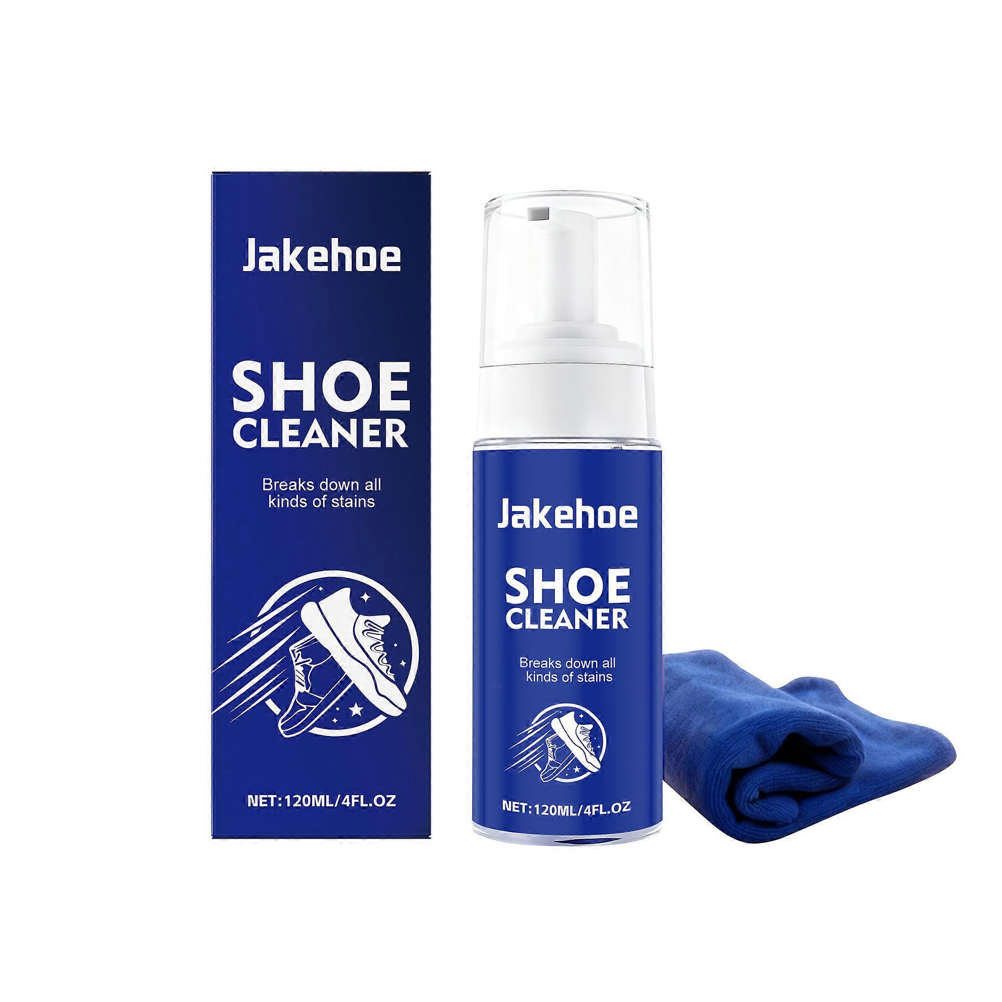 White Shoe Cleaner Is A Gentle, Stain-Removing, Water-Free Foam Portable Shoe Cleaning Agent