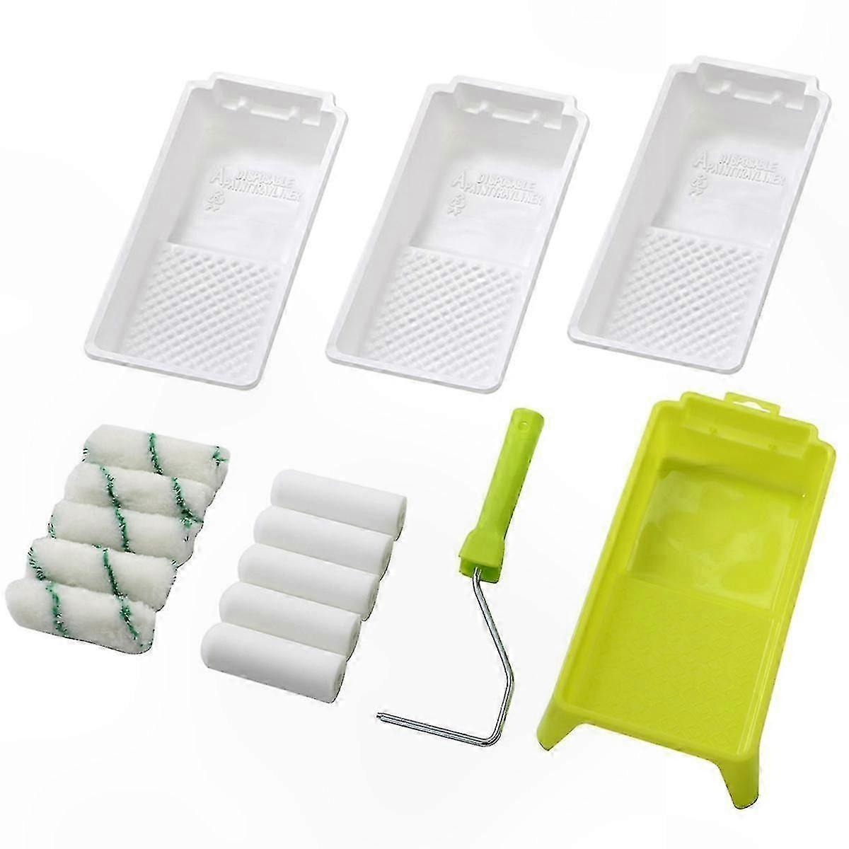 Paint Tray Kit with 4 Inch Roller Liner, 3 Pack Replacement Liners for Painting Projects