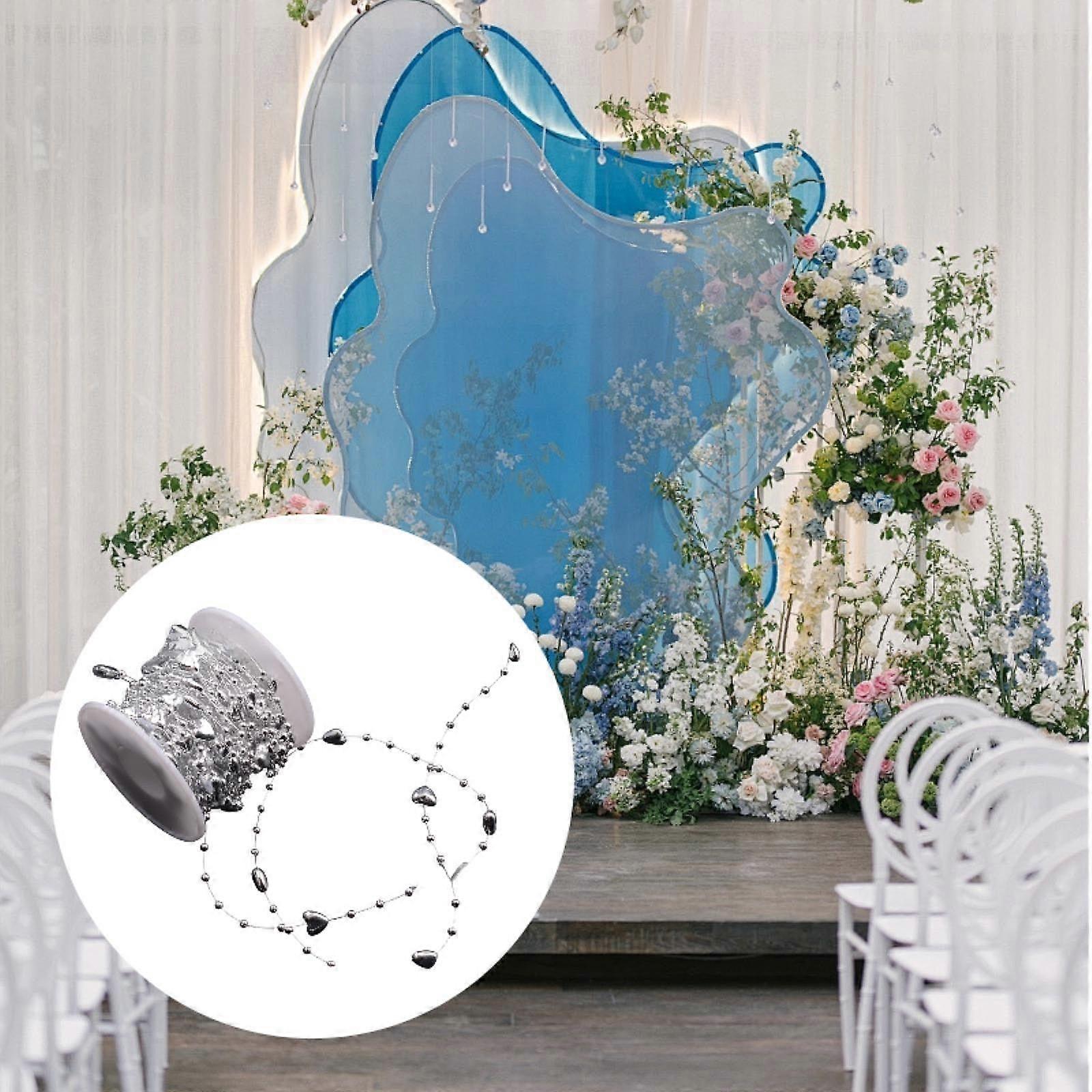 Bead Garland for Christmas Tree Bead Chain Party Craft String Bead 10M Beaded