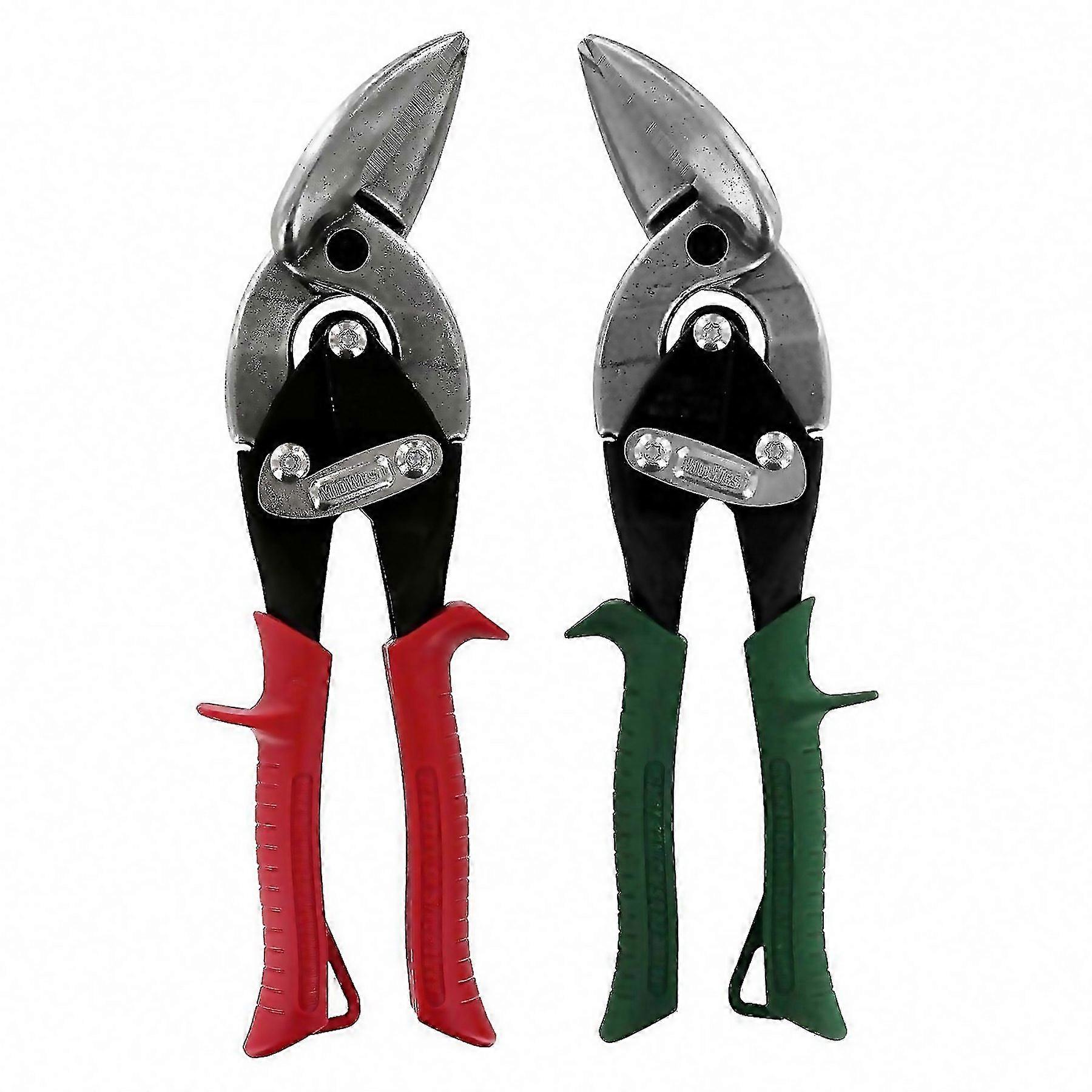 For 2 Pack Aviation Snips Forged Set With Offset Blade For Metal Cutting