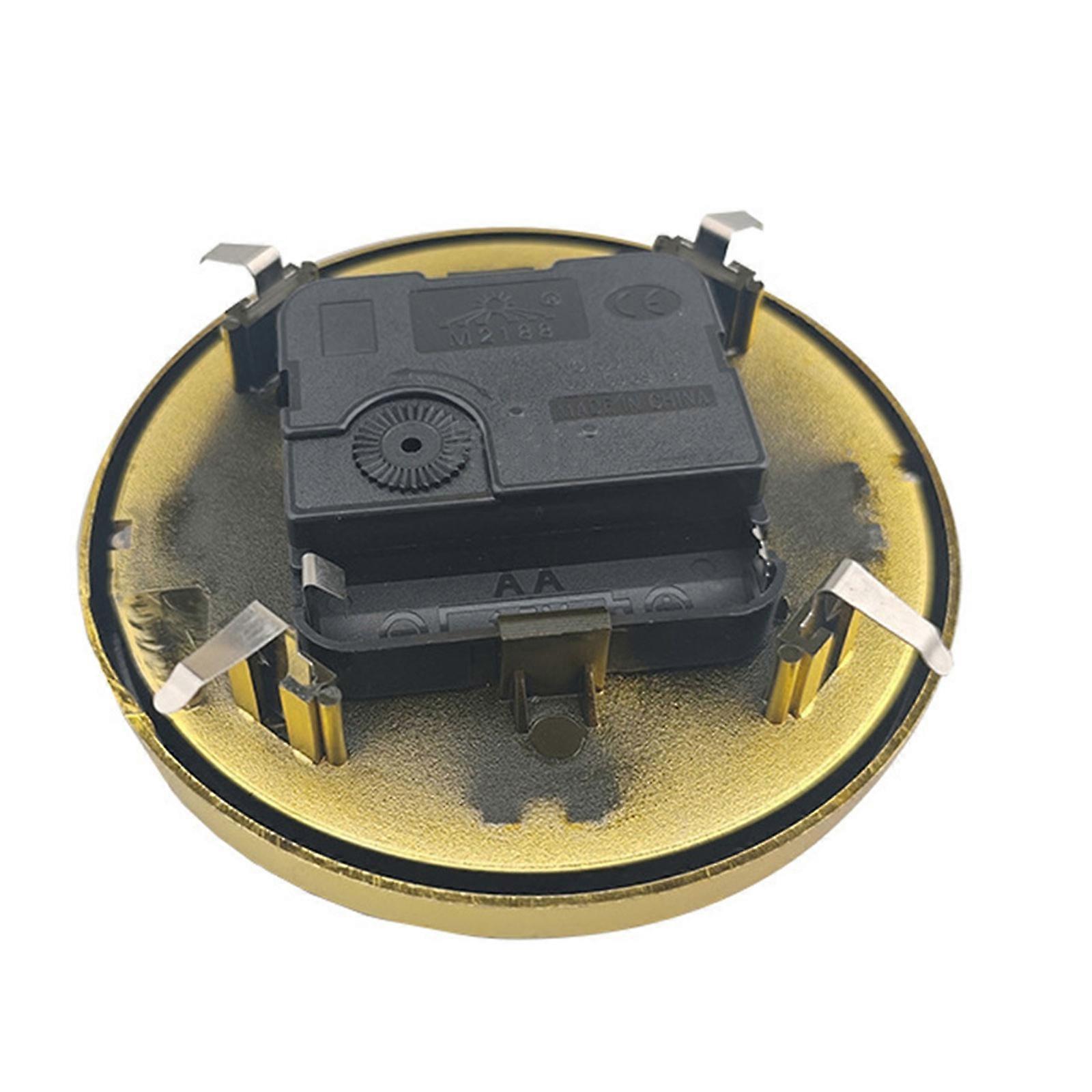 Embedded 110mm Plastic Clock Mechanism Insert With Quartzs Accuracy and Roman Numerals For Home Office Wall Mounting Multicolor