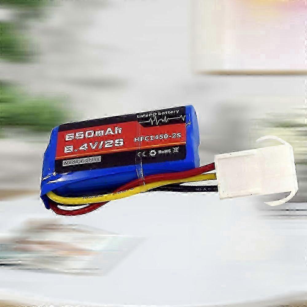 6.4V 2S 650mAh Liバッテリー/ EL4.5-3P RCトラックカースピードボート用メスP-TO-R
