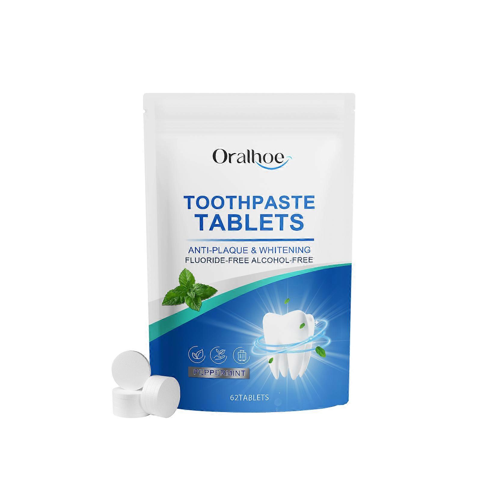 Mint Fresh Toothpaste Tablets Contain Mint Leaf Extract, Aloe Leaf Extract, And Xylitol